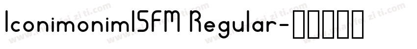 Iconimoniml5FM Regular字体转换